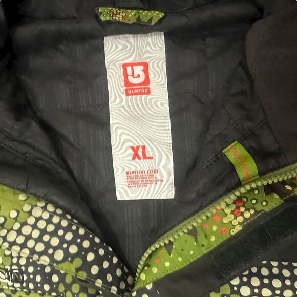 Burton Snowboard Jacket Phantom Unisex XL Digital Camo Green Black - Picture 6 of 12